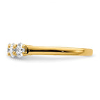 True Origin 14K 1 1/3 carat Lab Grown Diamond VS/SI D E F 5 Stone Ring