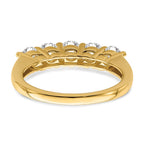True Origin 14K 1 1/3 carat Lab Grown Diamond VS/SI D E F 5 Stone Ring