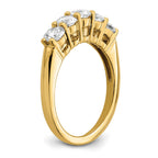 True Origin 14K 1 1/3 carat Lab Grown Diamond VS/SI D E F 5 Stone Ring