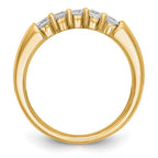 14K Yellow Gold 5-Stone Diamond Band