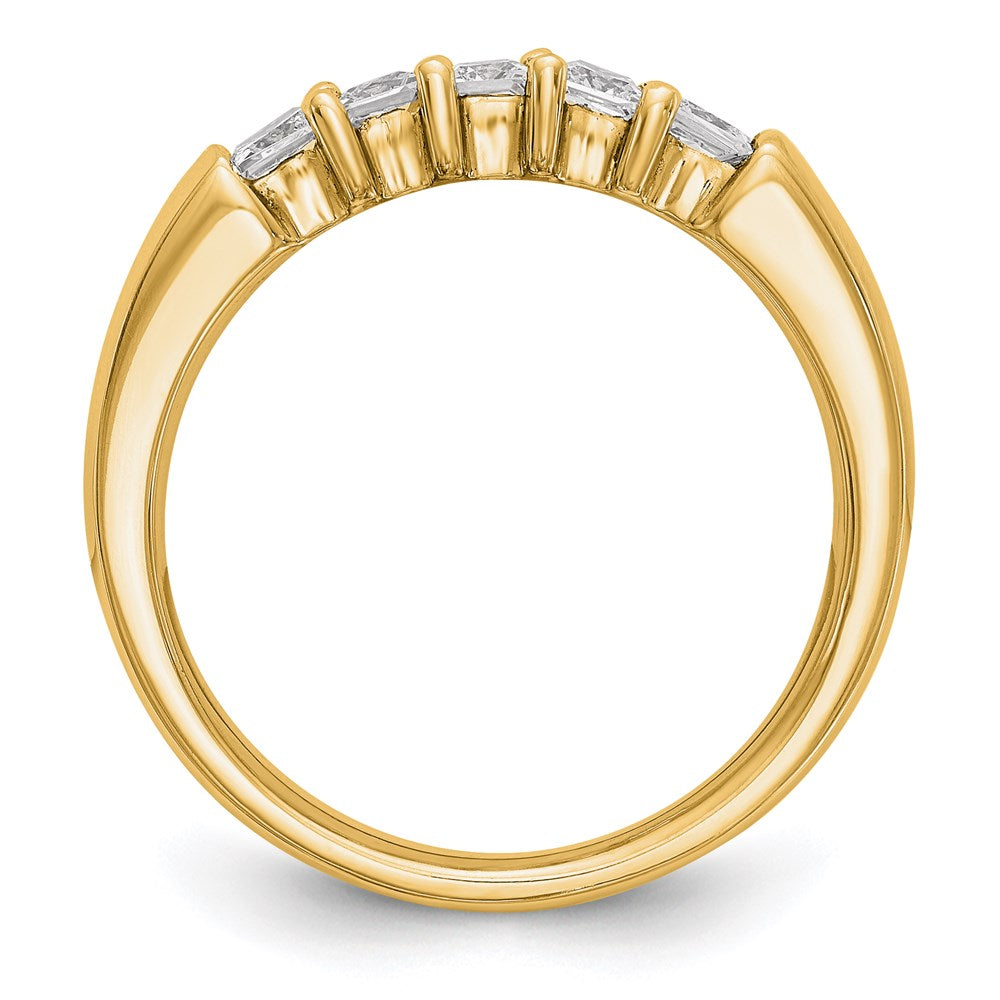 14K Yellow Gold 5-Stone Diamond Band