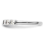 14K White Gold 5-Stone Half-Bezel 1/2 carat Princess Complete Diamond Band
