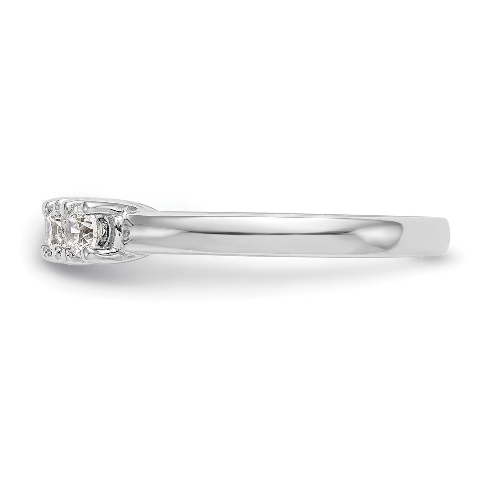 14K White Gold 5-Stone Prong-Set 1 carat Round Complete Diamond Band