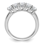 14kw 1ct Moissanite 5 Stone Band