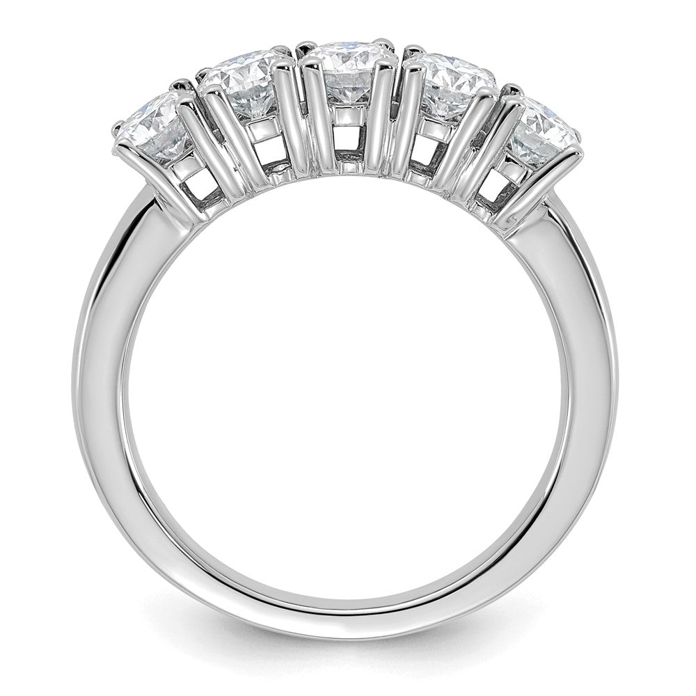 14kw 1ct Moissanite 5 Stone Band