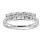 14kw 1ct Moissanite 5 Stone Band