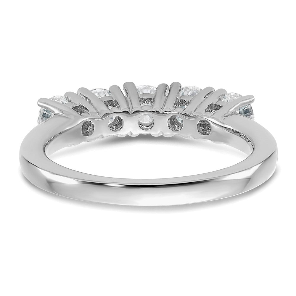 14kw 1ct Moissanite 5 Stone Band