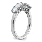 14kw 1ct Moissanite 5 Stone Band
