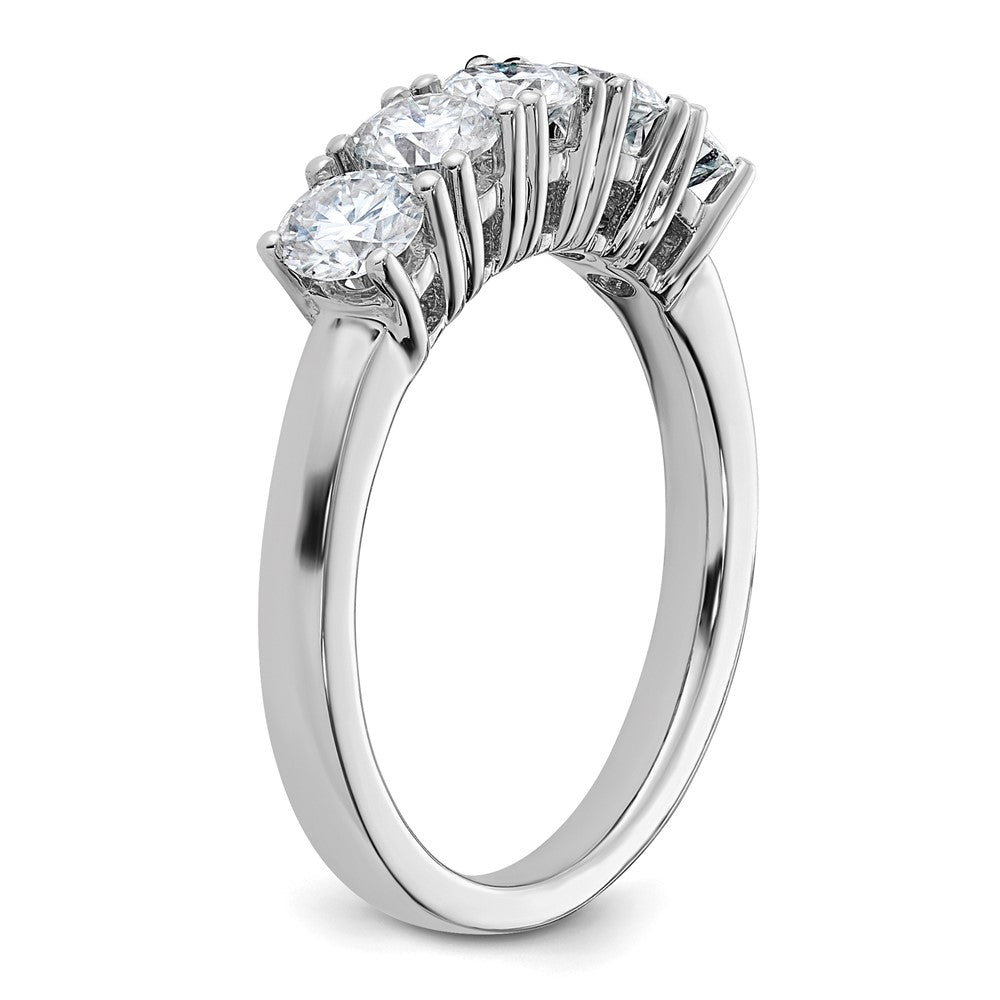 14kw 1ct Moissanite 5 Stone Band