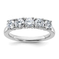 14kw 1ct Moissanite 5 Stone Band
