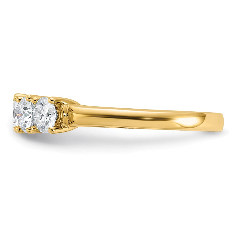 14ky 1ct Moissanite 5 Stone Band