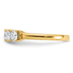 14ky 1ct Moissanite 5 Stone Band