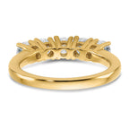 14ky 1ct Moissanite 5 Stone Band