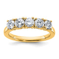 14ky 1ct Moissanite 5 Stone Band