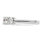 14K White Gold 5-Stone Prong-Set 1.5 carat Round Complete Diamond Band