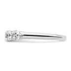 14K White Gold 5-Stone Shared Prong 1 carat Round Complete Diamond Band