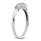 14K White Gold 6-Stone Shared Prong 1/4 carat Complete Round Diamond Band