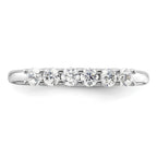 14K White Gold 6-Stone Shared Prong 1/2 carat Complete Round Diamond Band