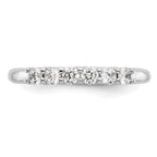 14K White Gold 6-Stone Shared Prong 3/4 carat Complete Round Diamond Band