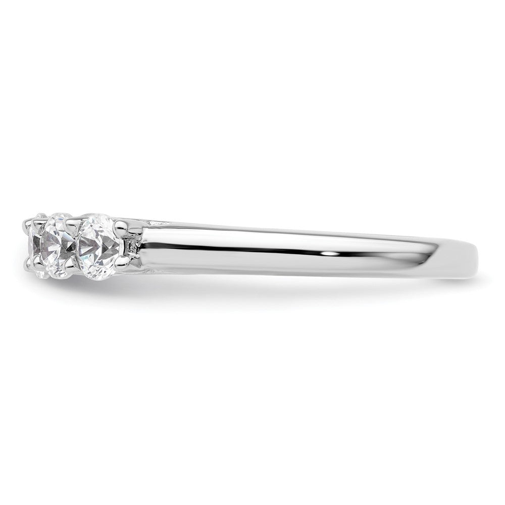14K White Gold 6-Stone Shared Prong 1 carat Complete Round Diamond Band