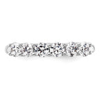 14K White Gold 6-Stone Shared Prong 1 carat Complete Round Diamond Band