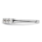 14K White Gold 7-Stone Shared Prong 1 carat Complete Round Diamond Band