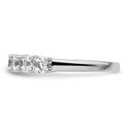 14K White Gold 7-Stone Shared Prong 1.6 carat Complete Round Diamond Band