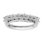 14K White Gold 7-Stone Shared Prong 1.6 carat Complete Round Diamond Band