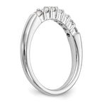 14K White Gold 7-Stone Shared Prong 1 carat Complete Round Diamond Band