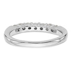 14k White Gold 3/4 carat Lab Grown Diamond VS/SI+ G+ Seven Stone Complete Fashion Band