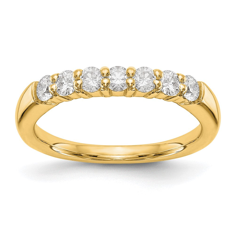 14K Yellow Gold 7-Stone Diamond Band