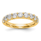 14K Yellow Gold 9-Stone Diamond Band