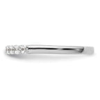14K White Gold 9-Stone Shared Prong 1/3 carat Complete Round Diamond Band