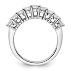 14K White Gold 9-Stone Shared Prong 1 carat Complete Round Diamond Band