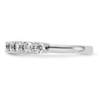 14K White Gold 9-Stone Shared Prong 1.15 carat Complete Round Diamond Band