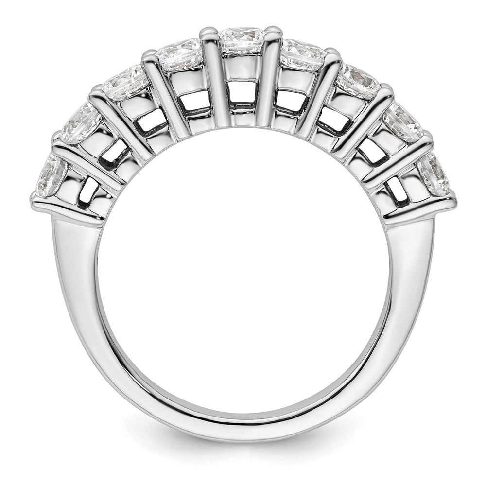 14K White Gold 9-Stone Shared Prong 1.6 carat Complete Round Diamond Band