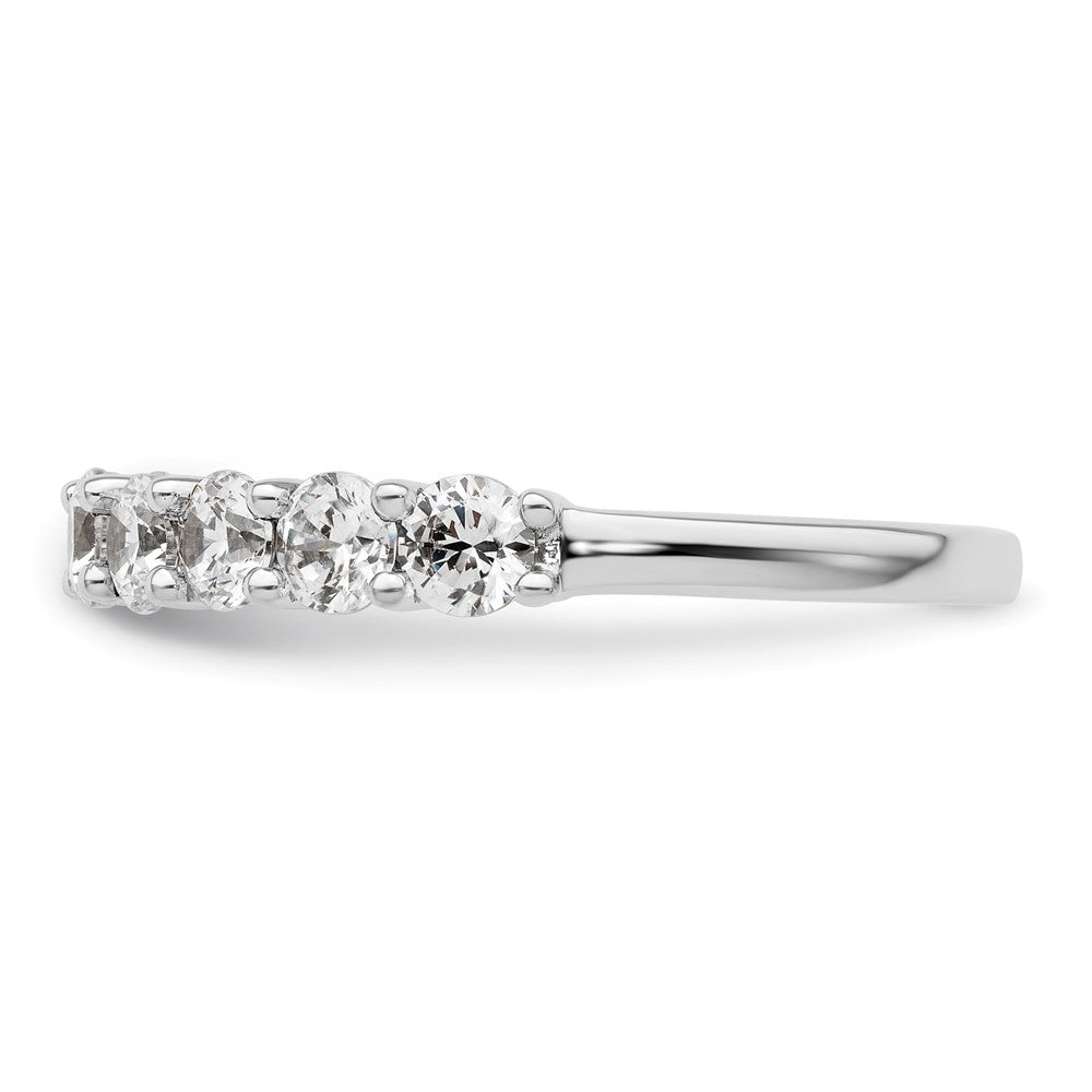 14K White Gold 9-Stone Shared Prong 1.6 carat Complete Round Diamond Band
