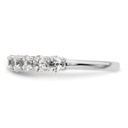 14K White Gold 9-Stone Shared Prong 1.6 carat Complete Round Diamond Band