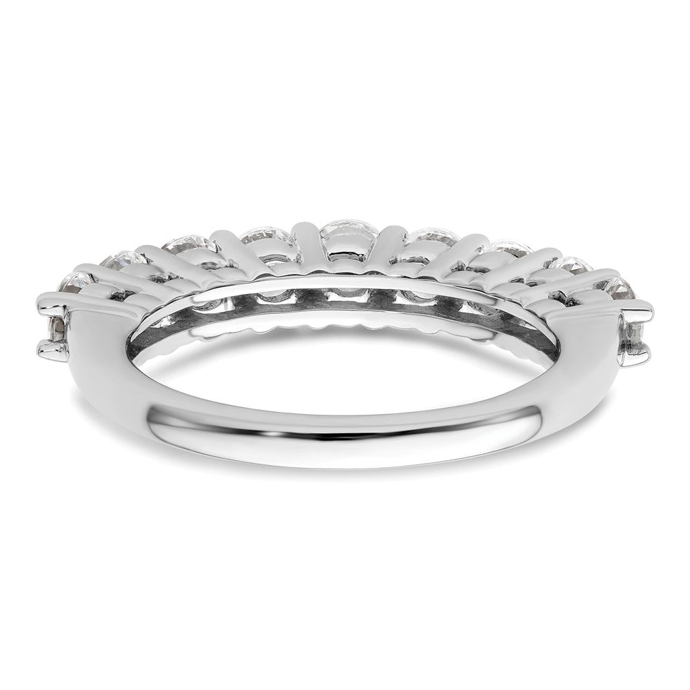 14K White Gold 9-Stone Shared Prong 1.6 carat Complete Round Diamond Band