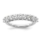 14K White Gold 9-Stone Shared Prong 1.6 carat Complete Round Diamond Band