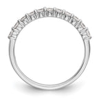 14K White Gold 11-Stone 1/2 carat Complete Diamond Band