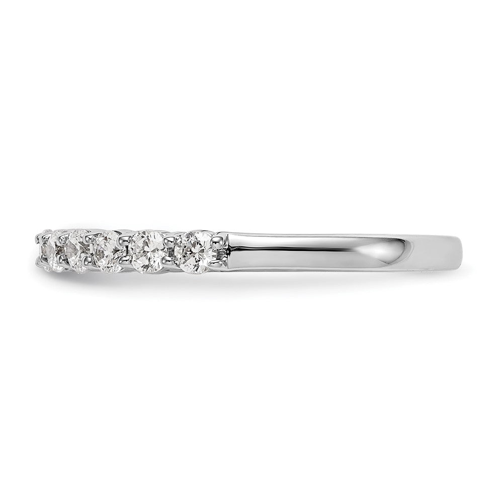 14K White Gold 11-Stone 1/2 carat Complete Diamond Band