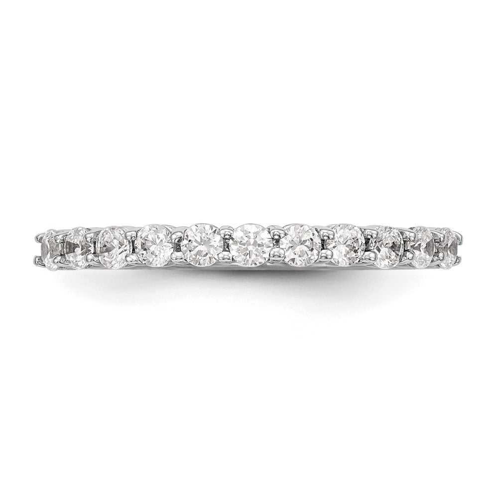 14K White Gold 11-Stone 1/2 carat Complete Diamond Band