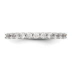 14K White Gold 11-Stone 1/2 carat Complete Diamond Band