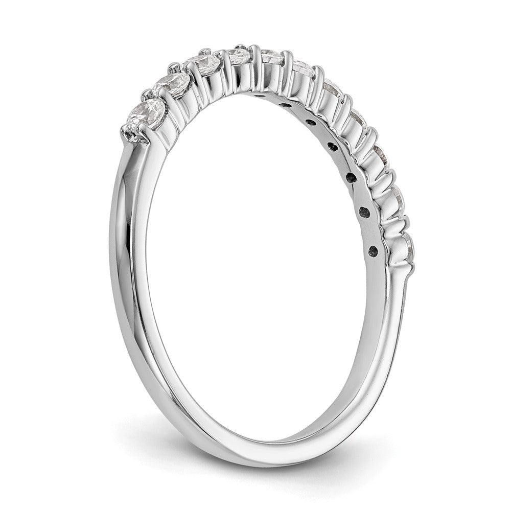 14K White Gold 11-Stone 1/2 carat Complete Diamond Band
