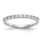 14K White Gold 11-Stone 1/2 carat Complete Diamond Band