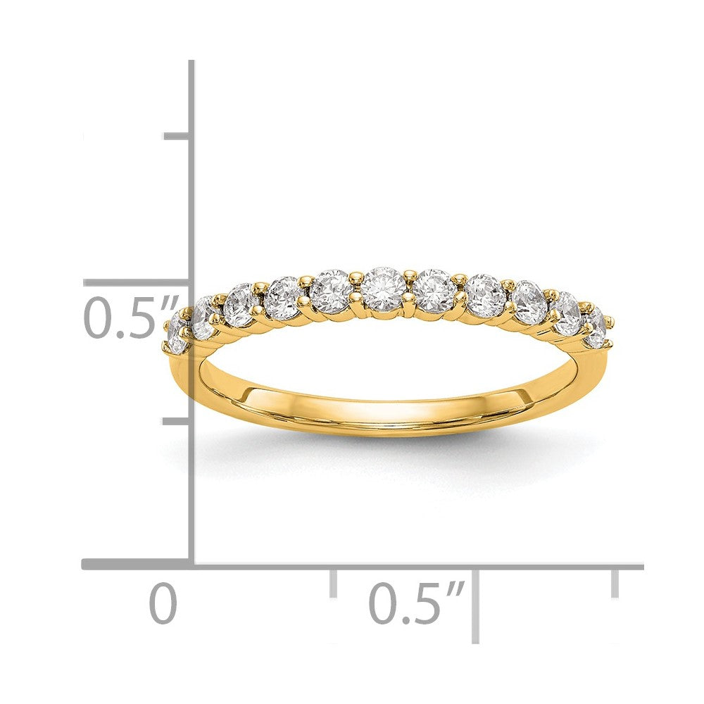 14K Yellow Gold 11-Stone Diamond Band