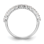 14k White Gold 3/4 carat Lab Grown Diamond VS/SI+ G+ Eleven Stone Complete Band