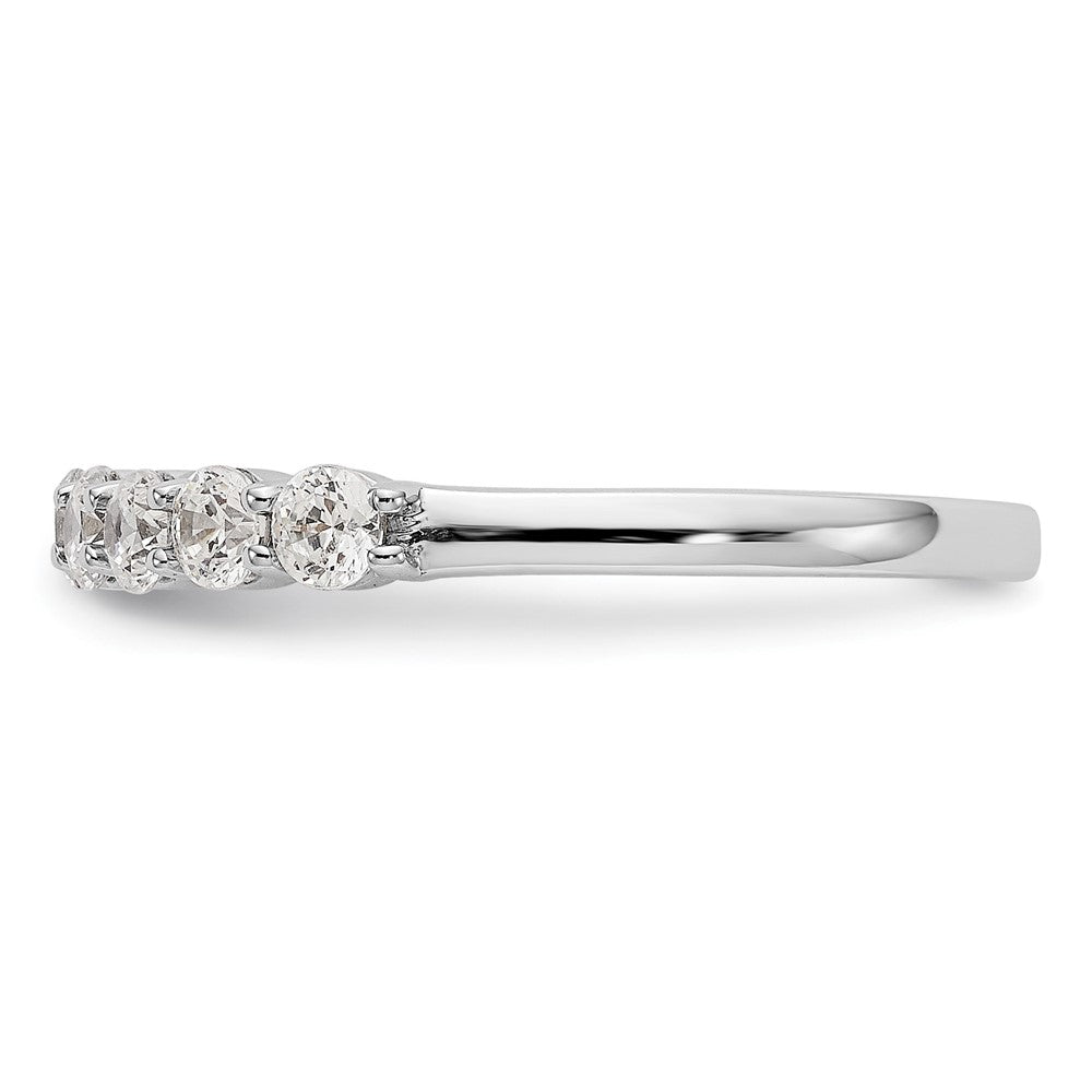14K White Gold 11-Stone 3/4 carat Complete Diamond Band