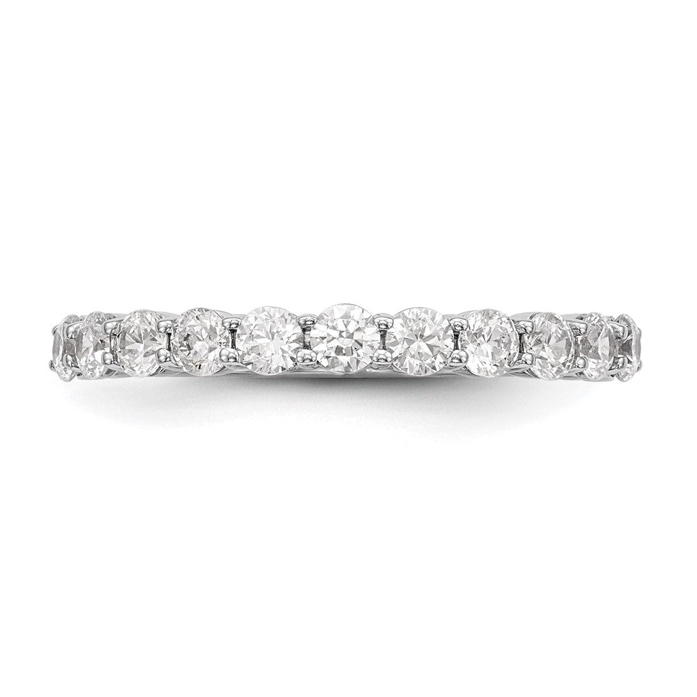 14K White Gold 11-Stone 3/4 carat Complete Diamond Band